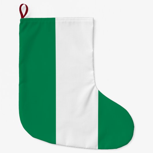 vlag van Nigeria Grote Kerstsok (Voorkant)