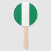 Vlag van Nigeria Handwaaier (Achterkant)