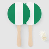 Vlag van Nigeria Handwaaier (Voorkant en achterkant)