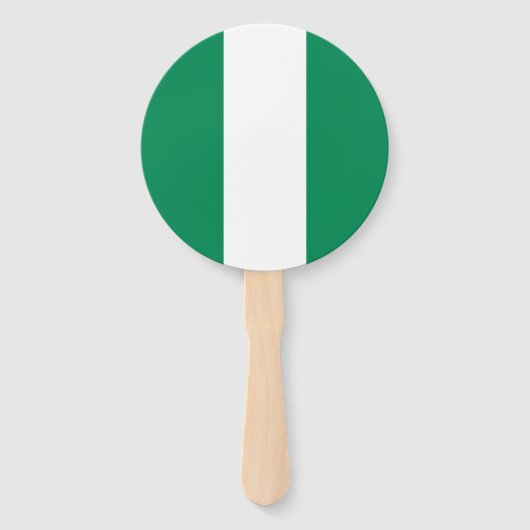 Vlag van Nigeria Handwaaier (Voorkant)
