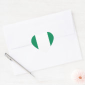 vlag van Nigeria Hart Sticker (Envelop)