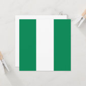 vlag van Nigeria Kaart (Voorkant / Achterkant in situ)