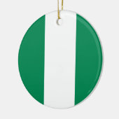 vlag van Nigeria Keramisch Ornament (Links)