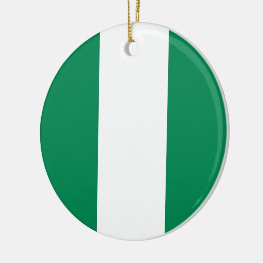 vlag van Nigeria Keramisch Ornament (Links)