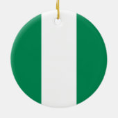 vlag van Nigeria Keramisch Ornament (Achterkant)