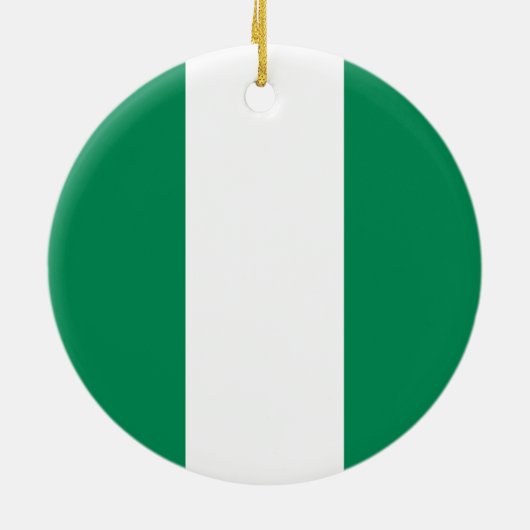 vlag van Nigeria Keramisch Ornament (Achterkant)