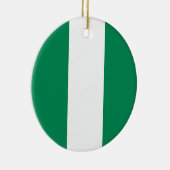 vlag van Nigeria Keramisch Ornament (Rechts)