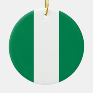 vlag van Nigeria Keramisch Ornament