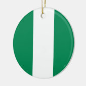 vlag van Nigeria Keramisch Ornament (Links)