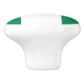 Vlag van Nigeria Keramische Knop (Zijkant)
