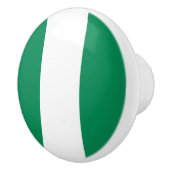 Vlag van Nigeria Keramische Knop (Rechts)