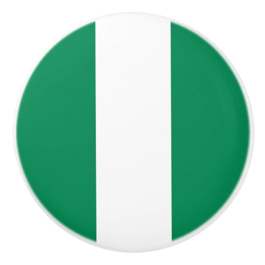 vlag van Nigeria Keramische Knop (Voorkant)