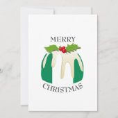 VLAG VAN NIGERIA | kerstpudding | feestelijk Feestdagenkaart (Voorkant)