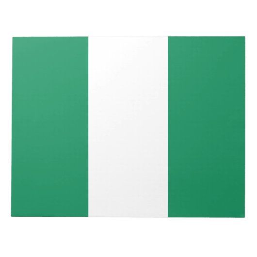 vlag van Nigeria Notitieblok (Voorkant)