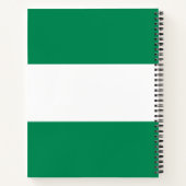 vlag van Nigeria Notitieboek (Achterkant)