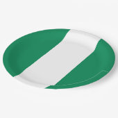 vlag van Nigeria Papieren Bordje (Gekanteld)