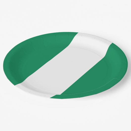 vlag van Nigeria Papieren Bordje (Gekanteld)