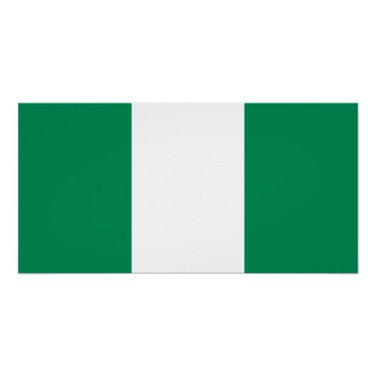 Vlag van Nigeria Perfect Poster (Voorkant)