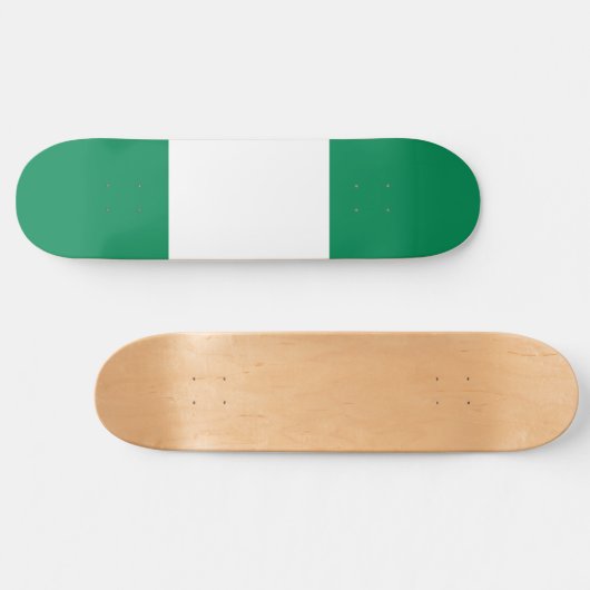vlag van Nigeria Persoonlijk Skateboard (Horizontaal)