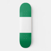 vlag van Nigeria Persoonlijk Skateboard (Voorkant)