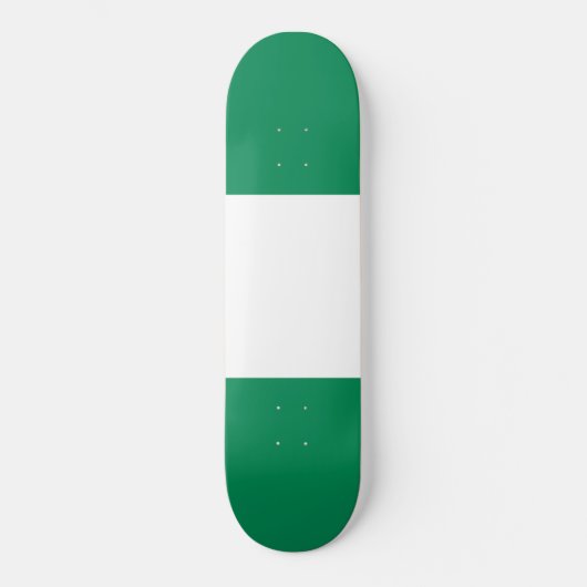 vlag van Nigeria Persoonlijk Skateboard (Voorkant)