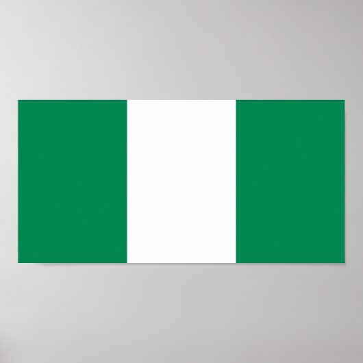 Vlag van Nigeria Poster (Voorkant)