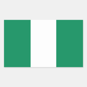 Vlag van Nigeria Rechthoekige Sticker