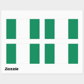 vlag van Nigeria Rechthoekige Sticker (Vel)