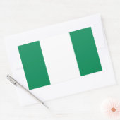 vlag van Nigeria Rechthoekige Sticker (Envelop)