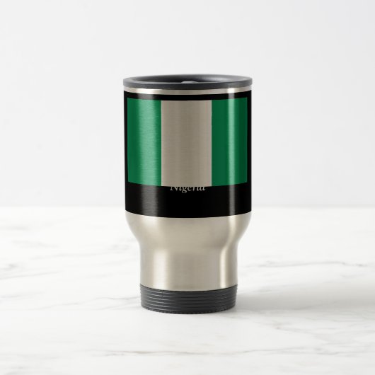 vlag van Nigeria Reisbeker (Center)