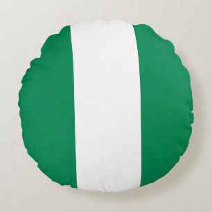 Vlag van Nigeria Rond Kussen