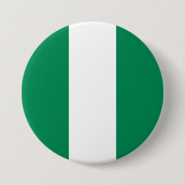 vlag van Nigeria Ronde Button 7,6 Cm