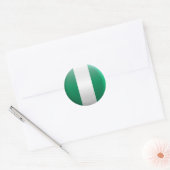 vlag van Nigeria Ronde Sticker (Envelop)