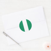 vlag van Nigeria Ronde Sticker (Envelop)
