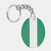 Vlag van Nigeria Sleutelhanger (Voorkant Links)
