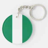 Vlag van Nigeria Sleutelhanger (Achterkant)