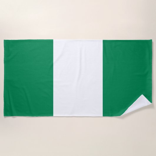 Vlag van Nigeria Strandlaken (Voorkant)