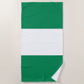 Vlag van Nigeria Strandlaken (Voorkant)