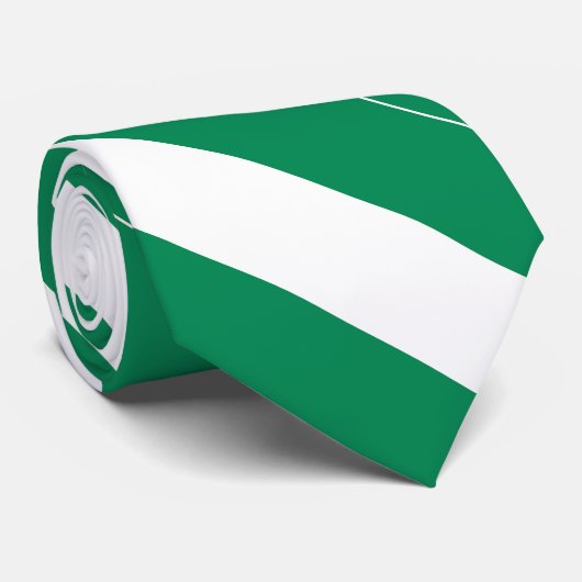 Vlag van Nigeria Stropdas (Opgerold)