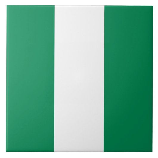 vlag van Nigeria Tegeltje (Voorkant)