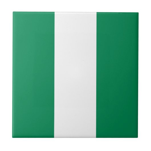 Vlag van Nigeria Tegeltje (Voorkant)
