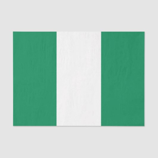 vlag van Nigeria Tissuepapier (Voorkant)