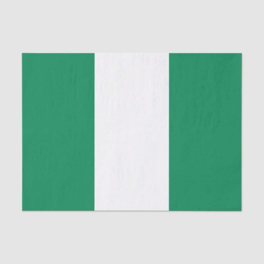 Vlag van Nigeria Tissuepapier (Voorkant)
