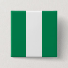 vlag van Nigeria Vierkante Button 5,1 Cm