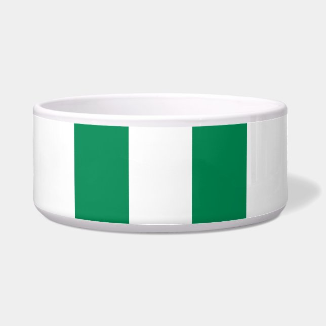 vlag van Nigeria Voerbakje (Voorkant)
