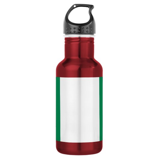 Vlag van Nigeria Waterfles (Voorkant)
