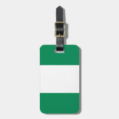 Vlag van Nigeriaans Bagagelabel met lederriem (Voorkant verticaal)