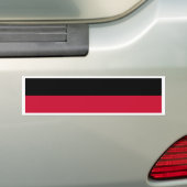 Vlag van Nijmegen Bumpersticker (Op auto)
