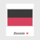 Vlag van Nijmegen, Nederland Sticker (Vel)