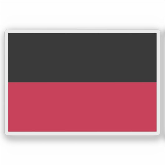 Vlag van Nijmegen, Nederland Sticker (Voorkant)
